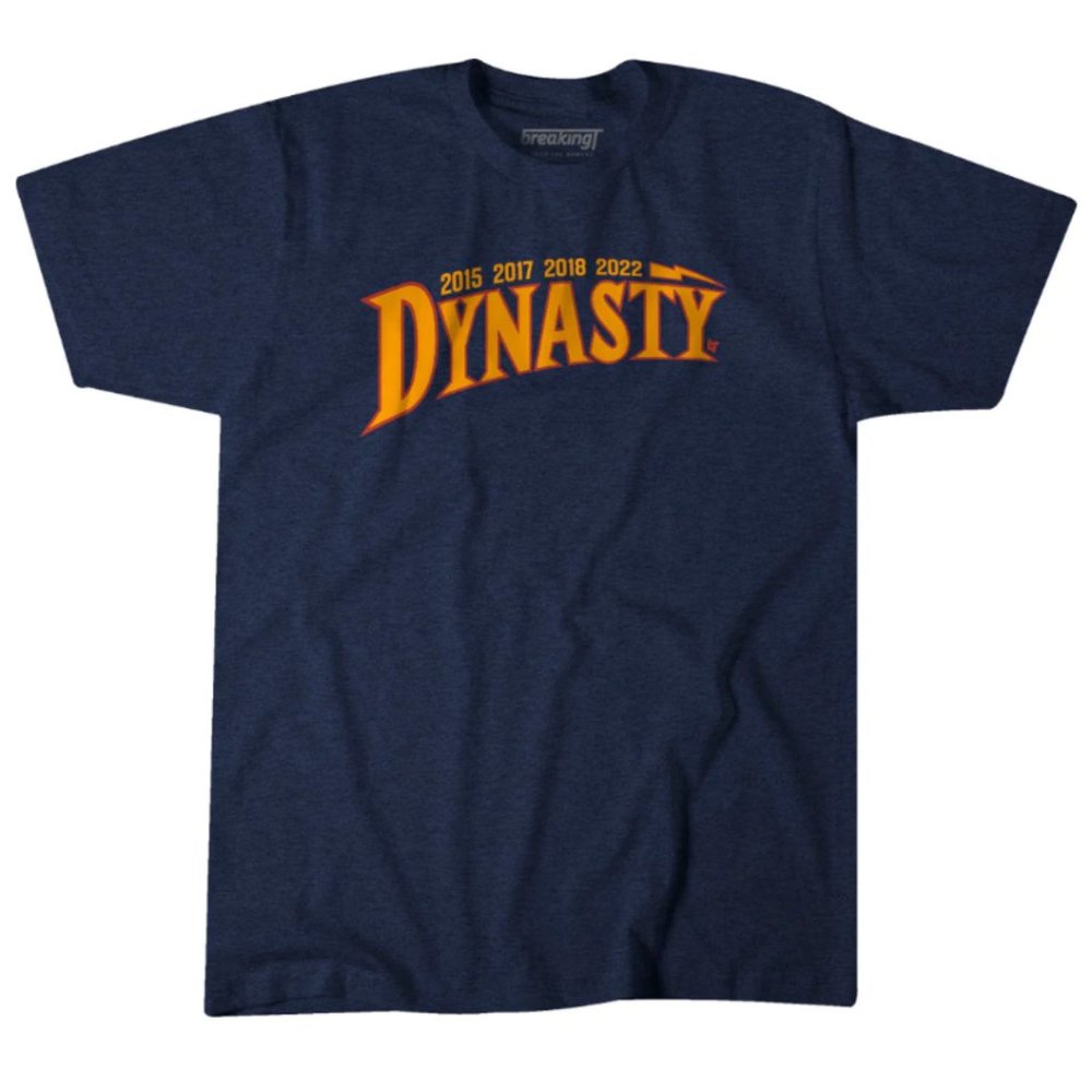 Golden State Warriors 2015, 2017, 2018, 2022 Dynasty T-Shirt